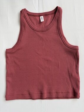 KOTN Crop Racer Tank in Apple Butter